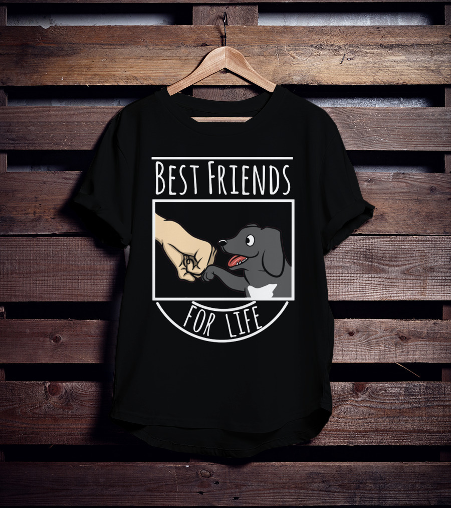 Best Friends For Life Great Dane Fist Bump Dog Companion T-Shirt