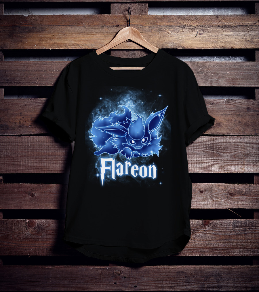 Flareon Pokemon Patronus Magic Creature Fusion T-Shirt