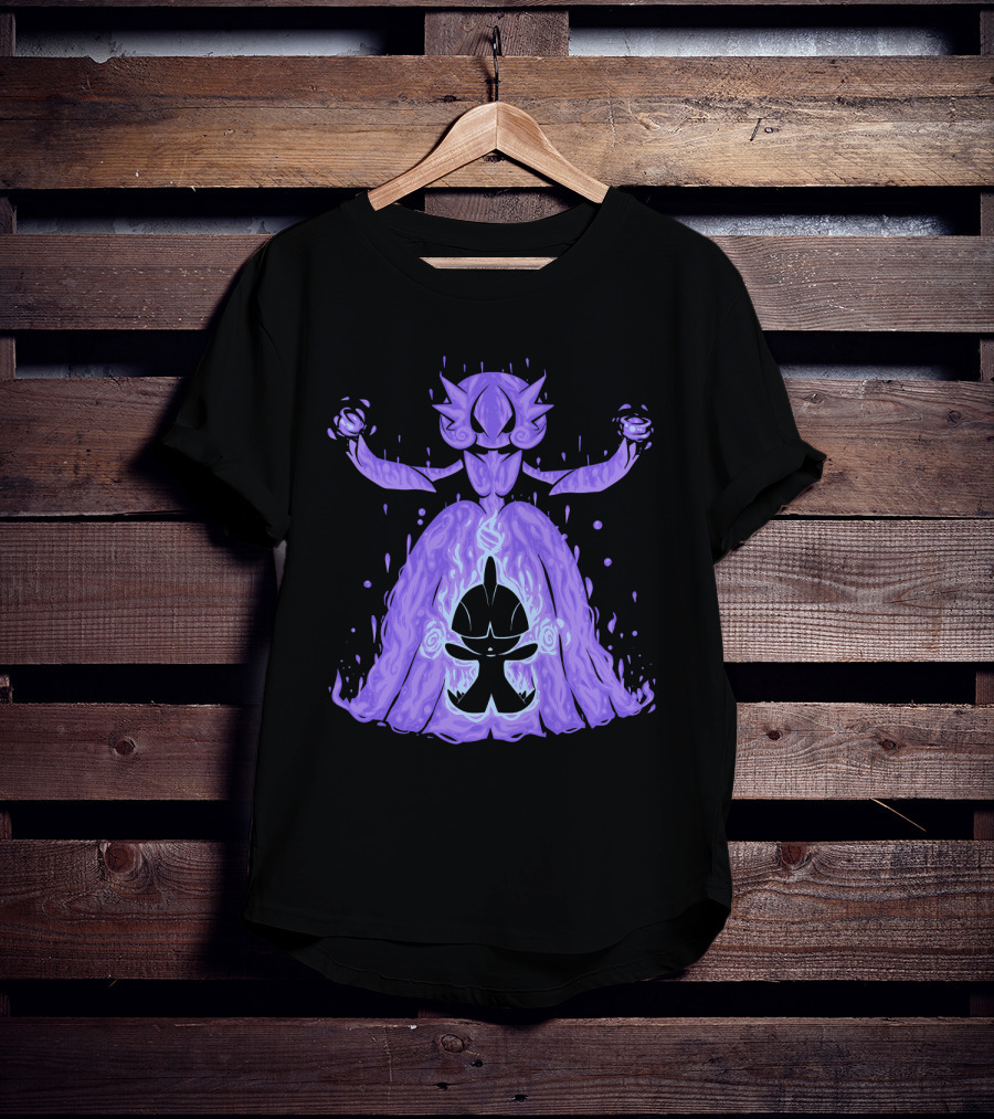 Evolution Pokemon Mega Gardevoir With Purple T-Shirt