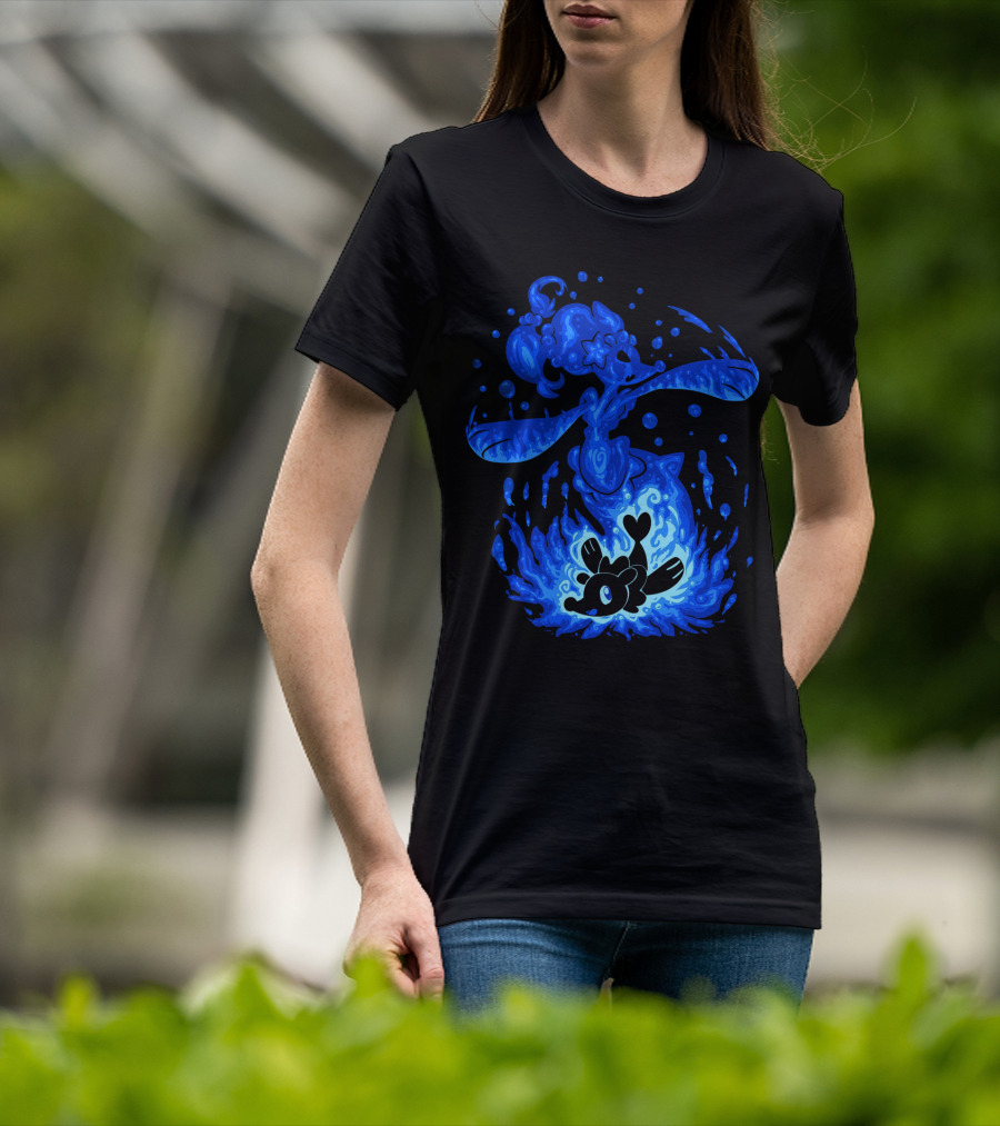 Evolution Pokemon Primarina Alolan Water-Type Transformation T-Shirt