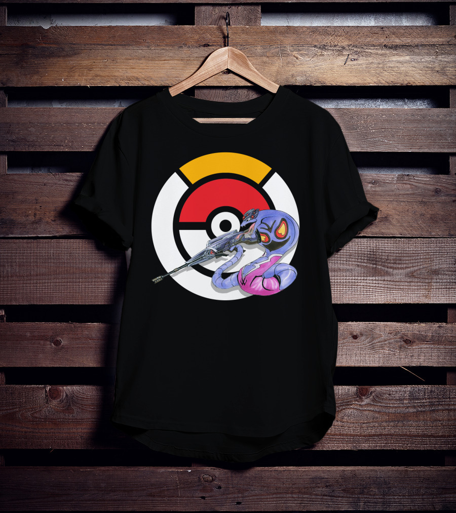Pokemon X Arbok X Overwatch Widowmaker Mashup T-Shirt
