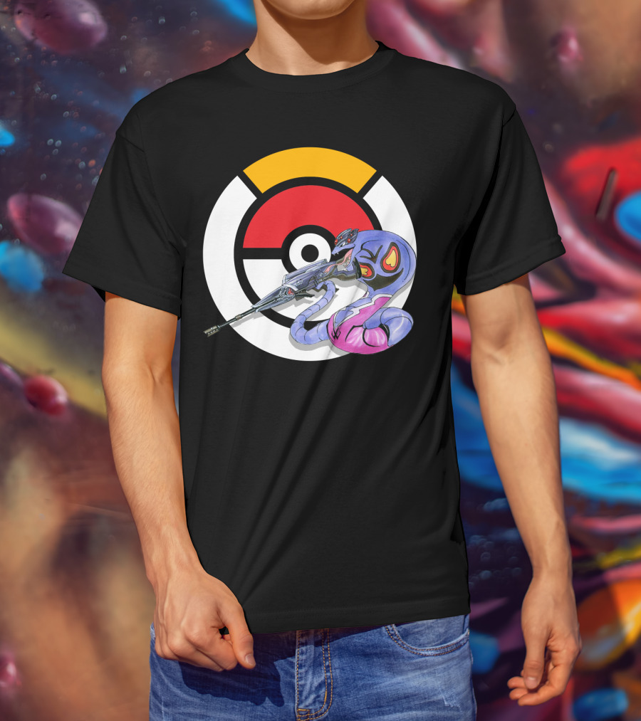Pokemon X Arbok X Overwatch Widowmaker Mashup T-Shirt