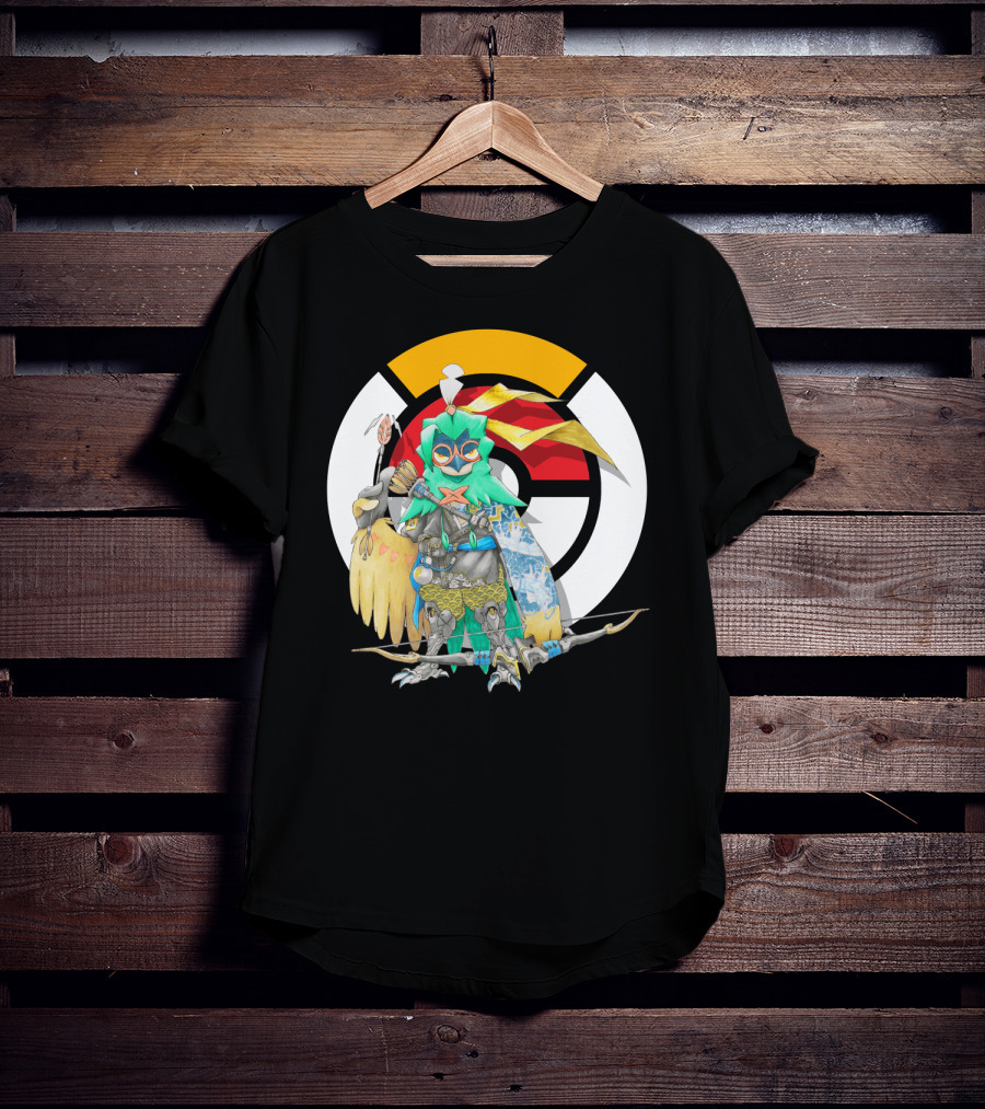 Pokemon X Overwatch Decidueye Hanzo Crossover T-Shirt