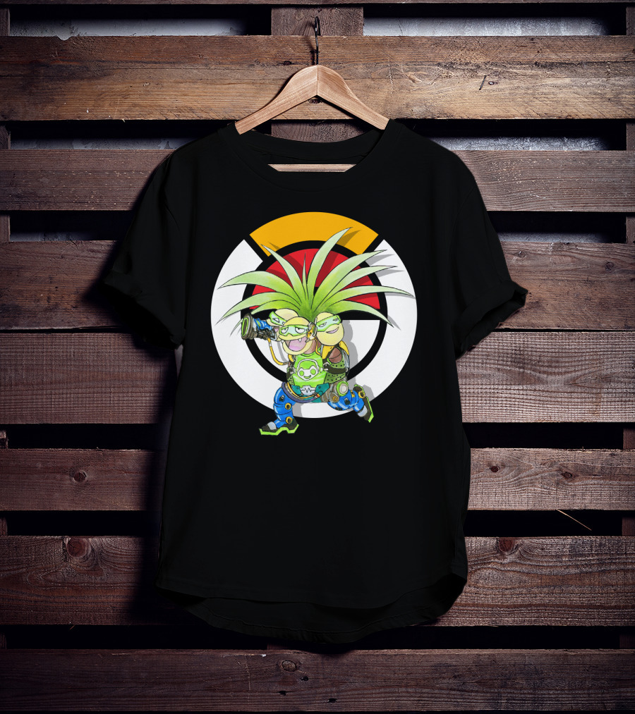Pokemon X Overwatch Exeggutor Lucio Mashup T-Shirt