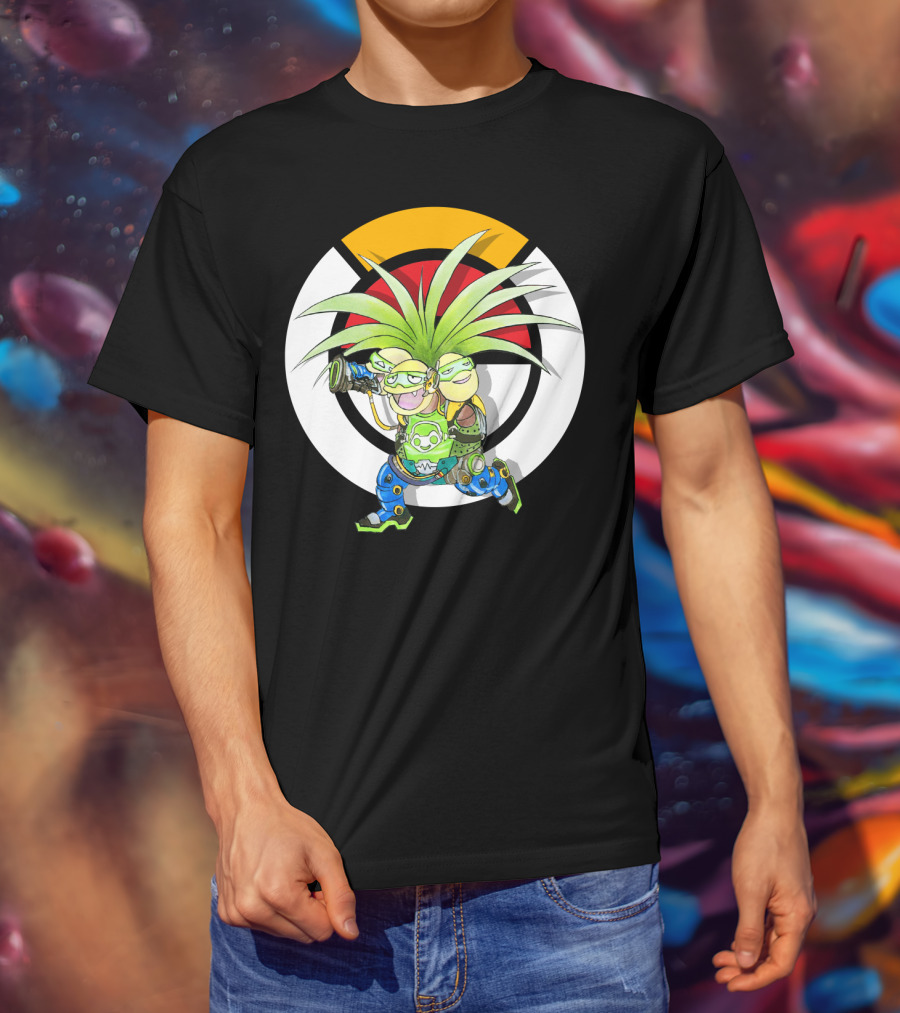 Pokemon X Overwatch Exeggutor Lucio Mashup T-Shirt
