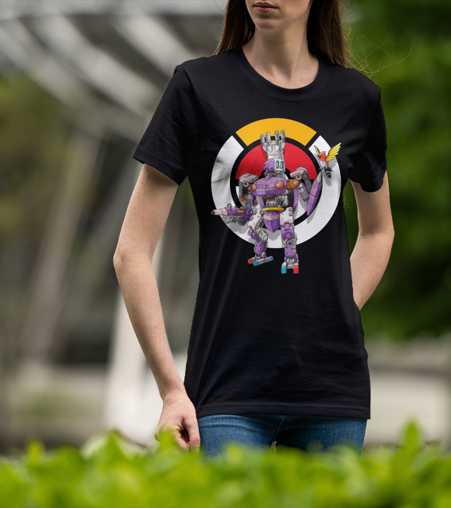 Pokemon X Over Genesect X Bastion Mech Crossover T-Shirt