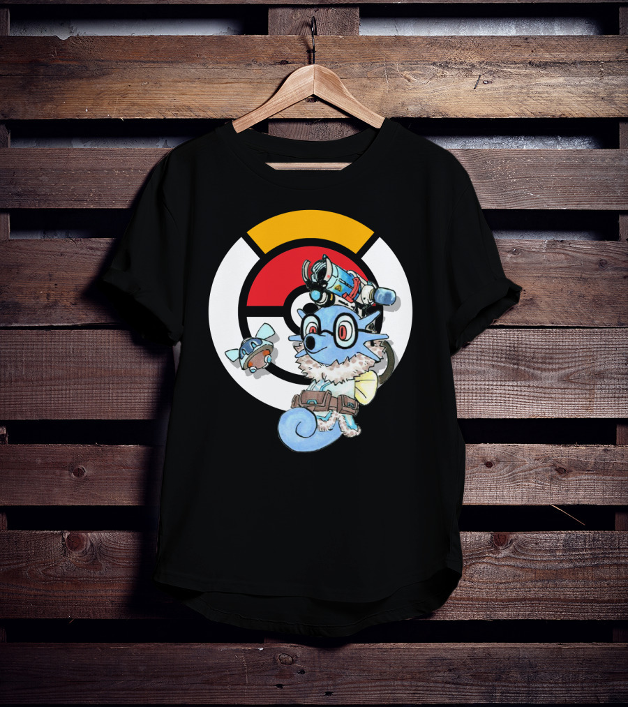POKEMON X HORSEA MAY Crossover With Hat Glasses Backpack And Poké Ball T-Shirt