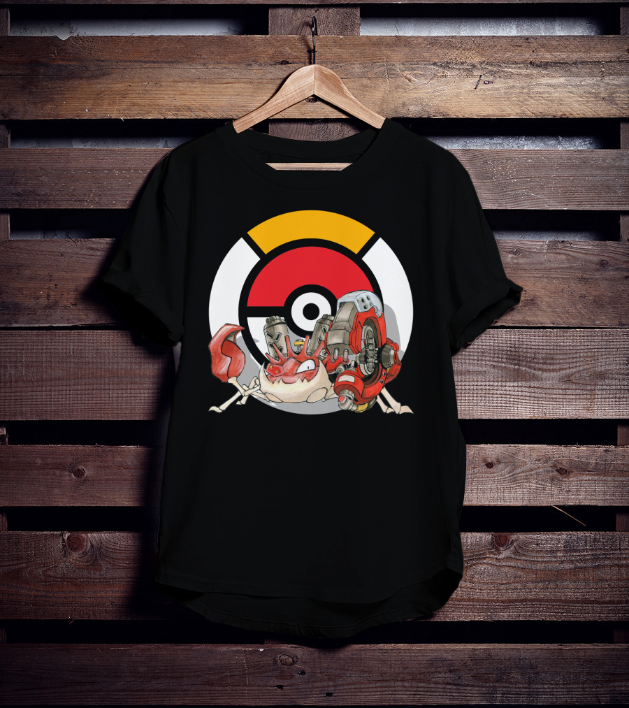 Pokemon X Overwatch Kingler X Torbjorn Mashup T-Shirt