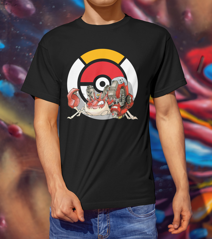 Pokemon X Overwatch Kingler X Torbjorn Mashup T-Shirt