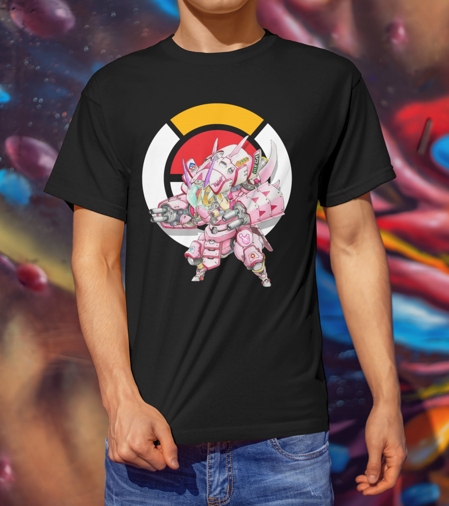Pokemon X Overwatch Lopunny X Golisopod Mech Fusion T-Shirt