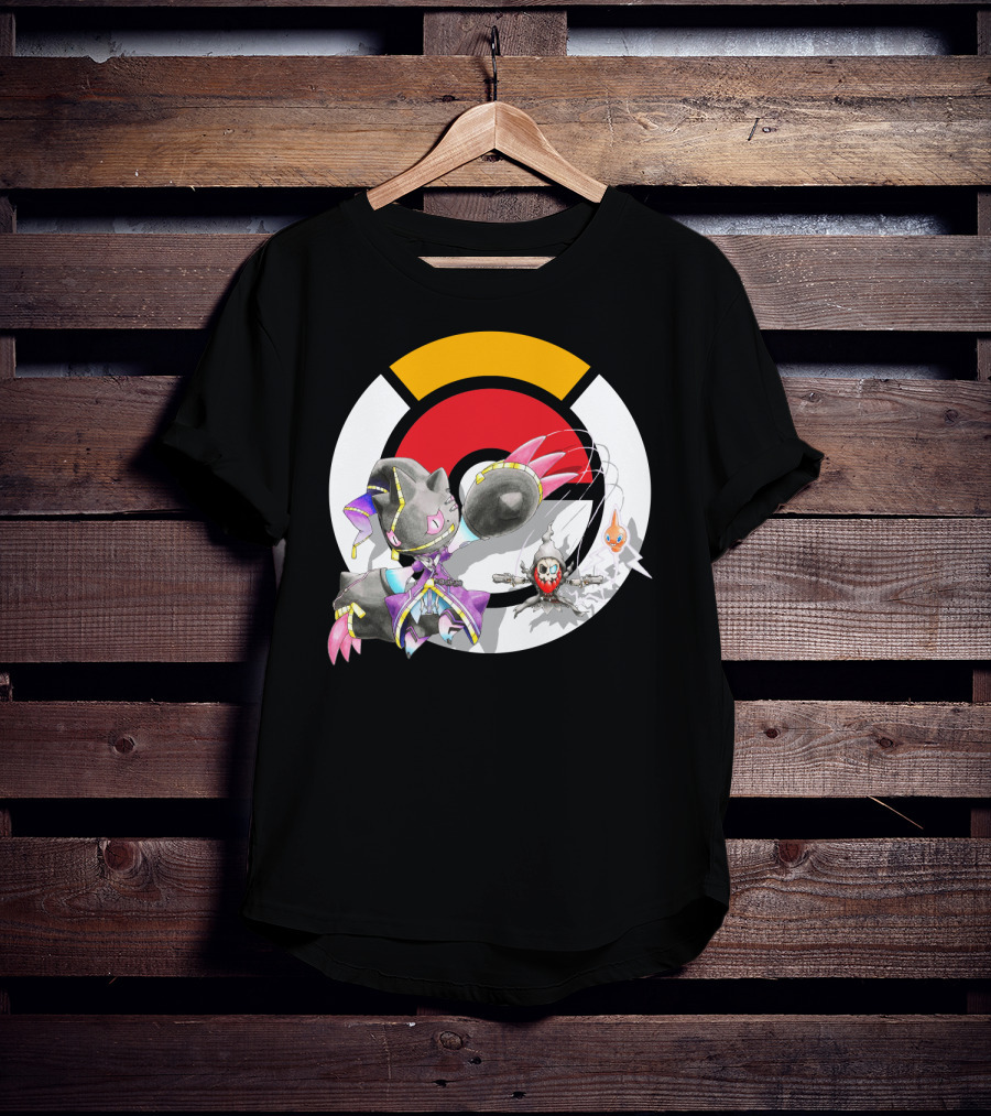 Pokemon X Mega Banette Crossover With Sombra Characters T-Shirt