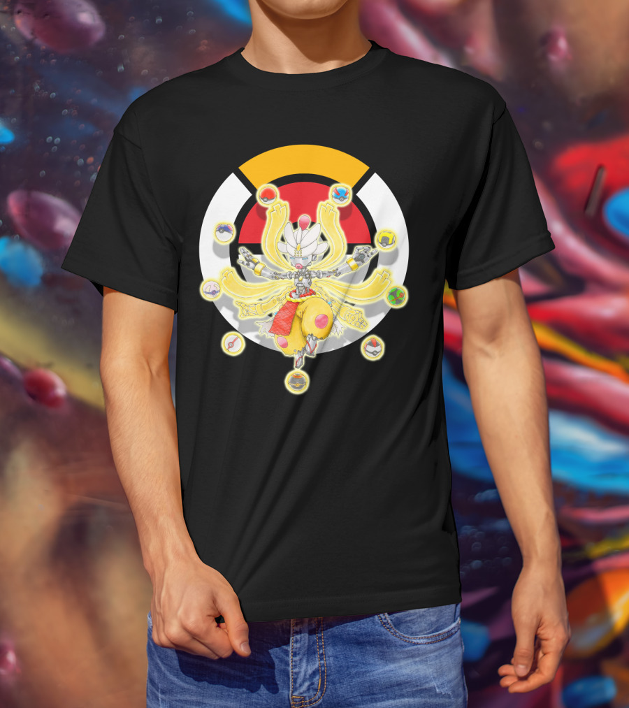 Pokemon X Overwatch Mega Medicham Zenyatta Crossover T-Shirt