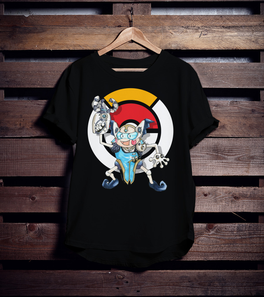 Pokemon X Over Mr. Mime Crossover With Symmetra T-Shirt
