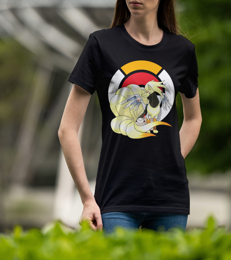 POKEMON X NINETAILS X MERCY Overwatch Crossover T-Shirt
