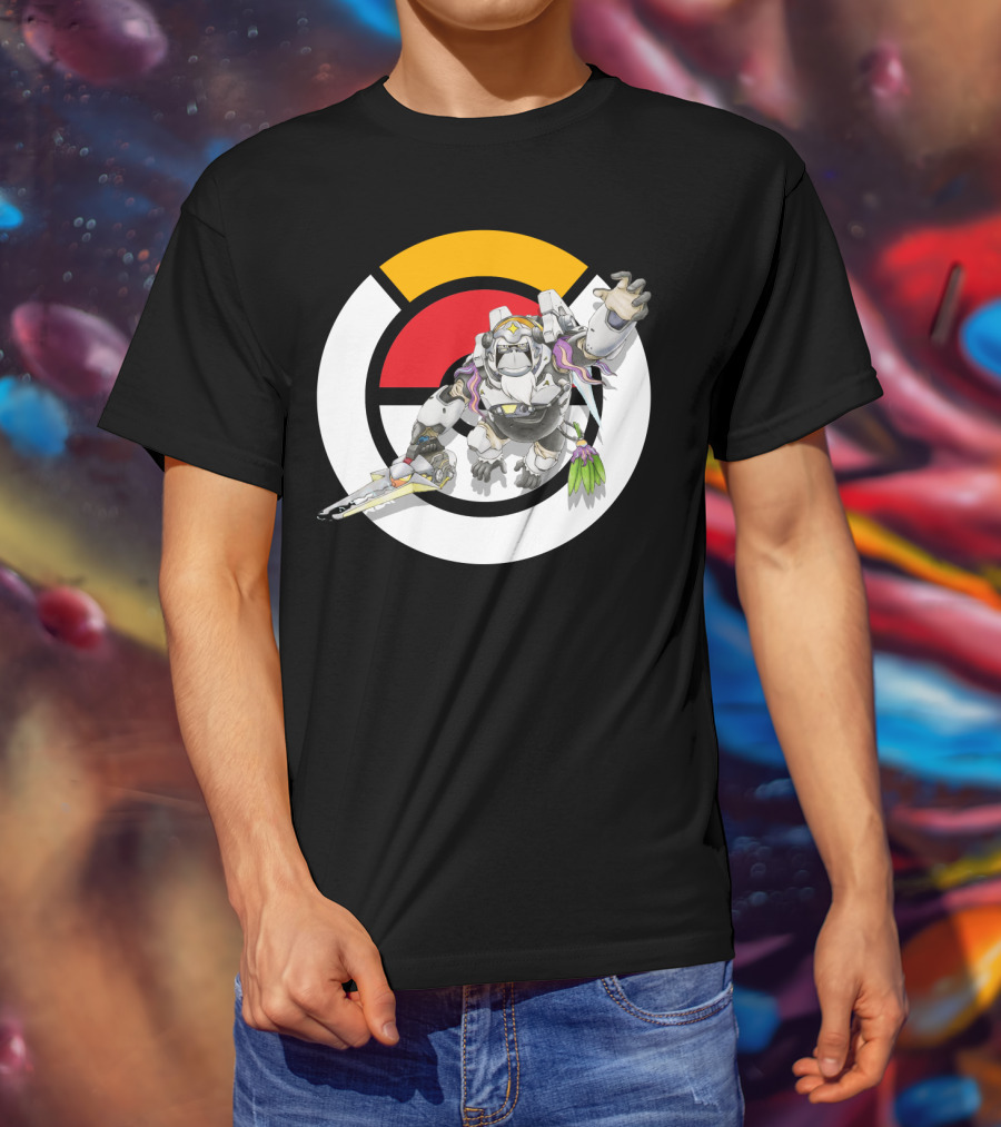 Pokémon Overwatch Crossover Oranguru Winston Pokémon Ball T-Shirt