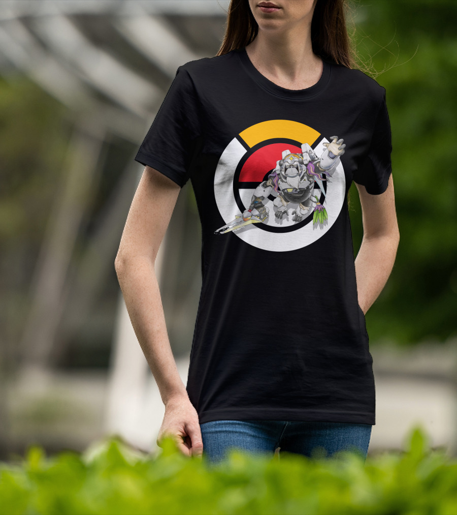 Pokémon Overwatch Crossover Oranguru Winston Pokémon Ball T-Shirt