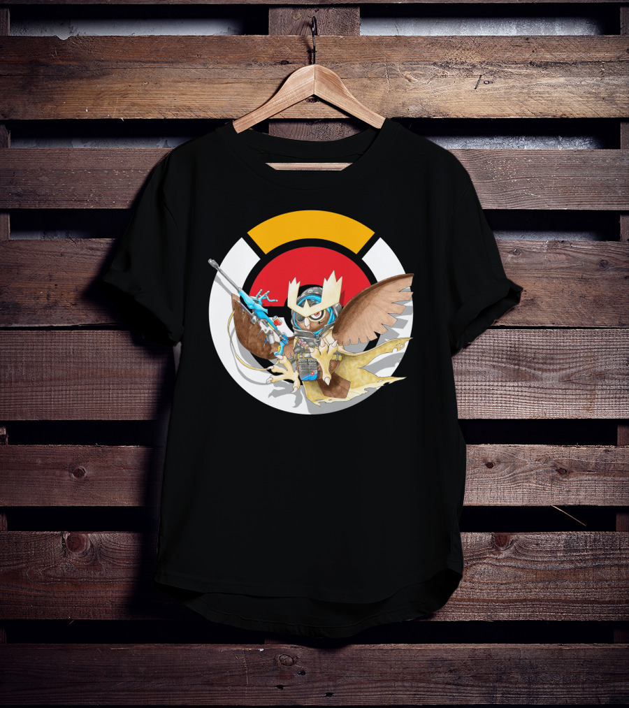 Pokemon X Over Noctowl X Ana Official Collaboration T-Shirt