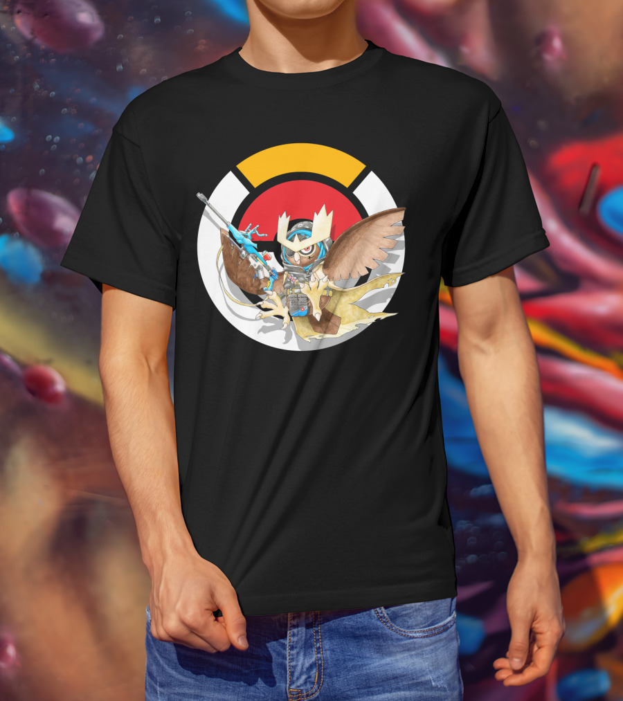 Pokemon X Over Noctowl X Ana Official Collaboration T-Shirt