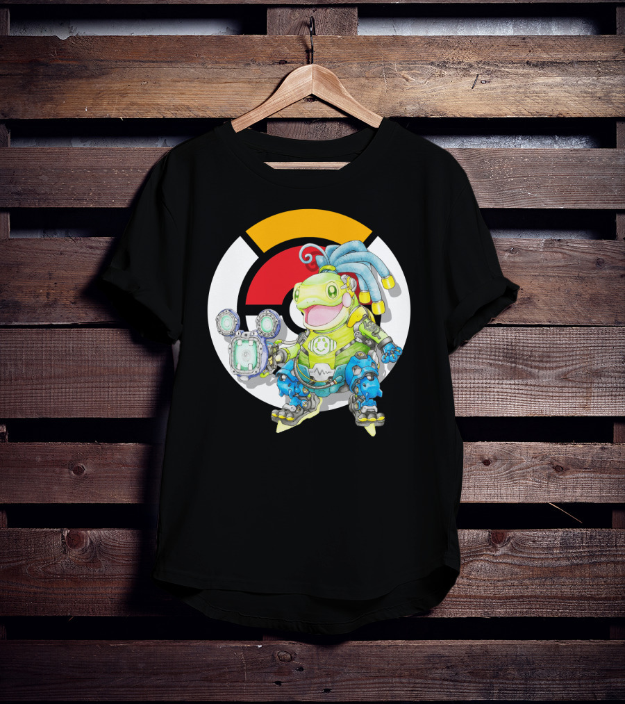 Pokemon X Overwatch Politoed Lucio Mashup T-Shirt