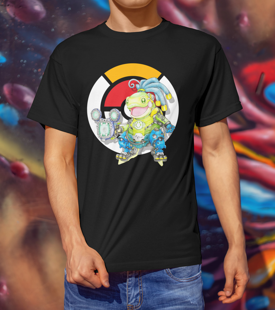 Pokemon X Overwatch Politoed Lucio Mashup T-Shirt