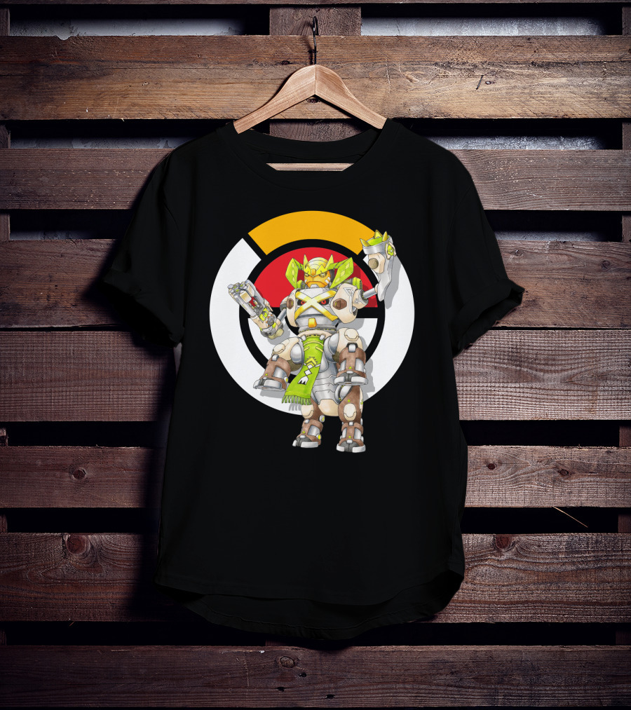 Pokemon X Over Terrakion Metagross Orisa Mecha Crossover T-Shirt