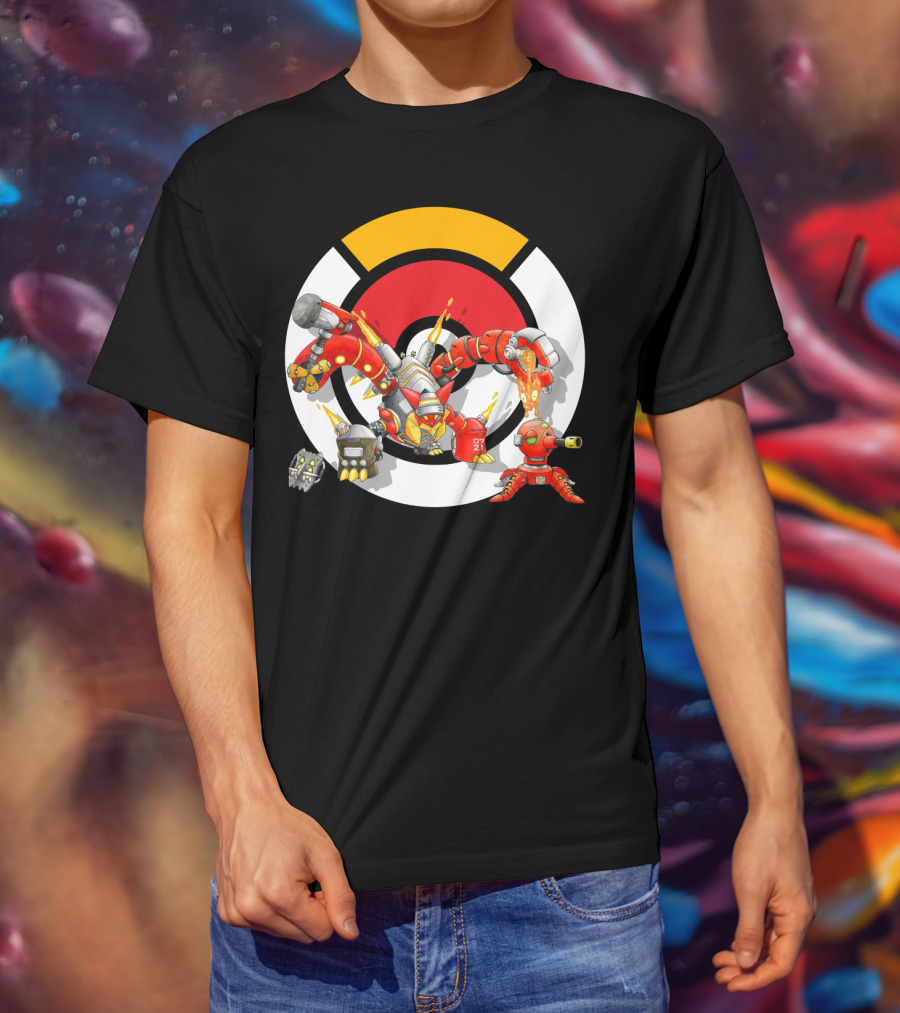 Pokemon X Overwatch Volcanion Torbjorn Mashup T-Shirt
