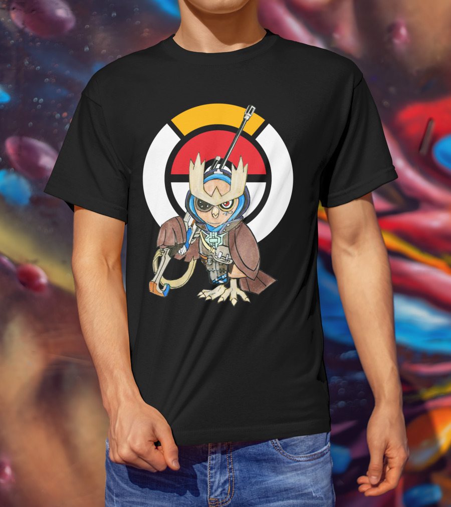 POKEMON X OVERWATCH 36 NOCTOWL X ANA T-Shirt