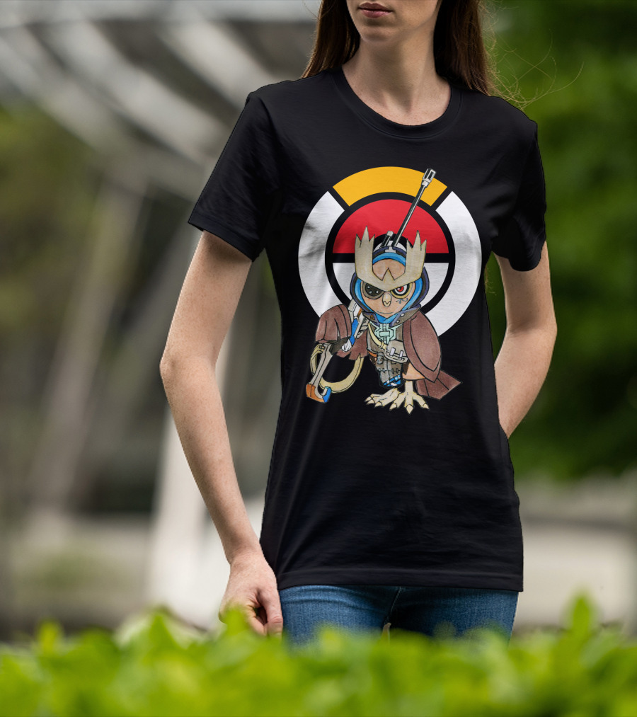 POKEMON X OVERWATCH 36 NOCTOWL X ANA T-Shirt