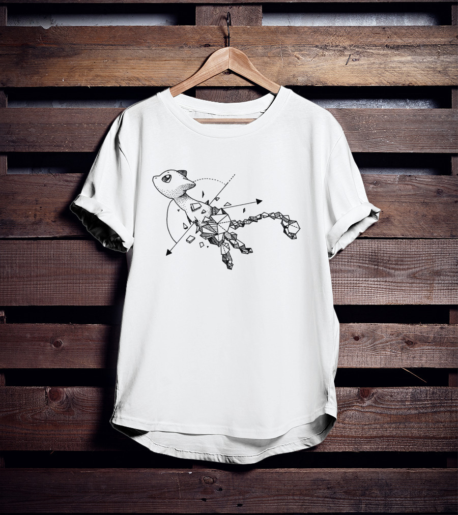 Geometric Pokemon Mew Line T-Shirt