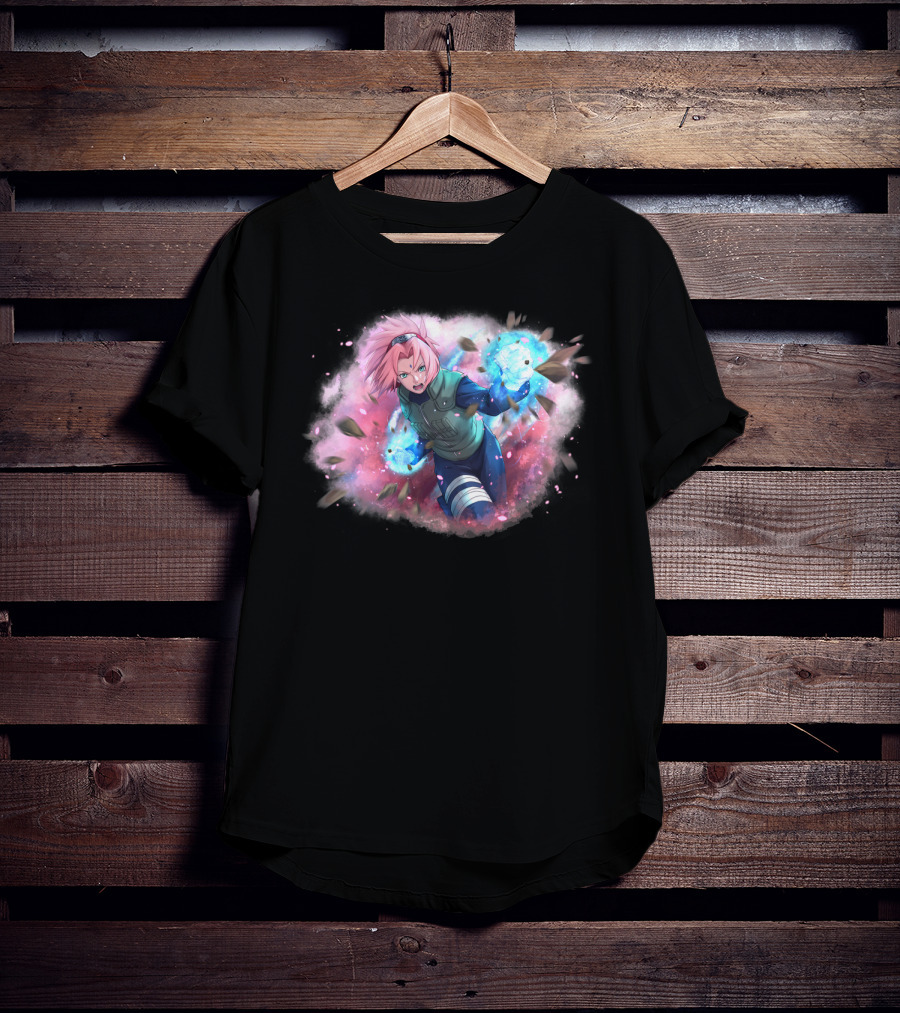 Haruno Sakura Ninja Magic Power Burst T-Shirt