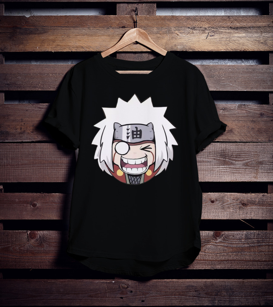 Jiraiya Chibi Cute Anime Character Face T-Shirt