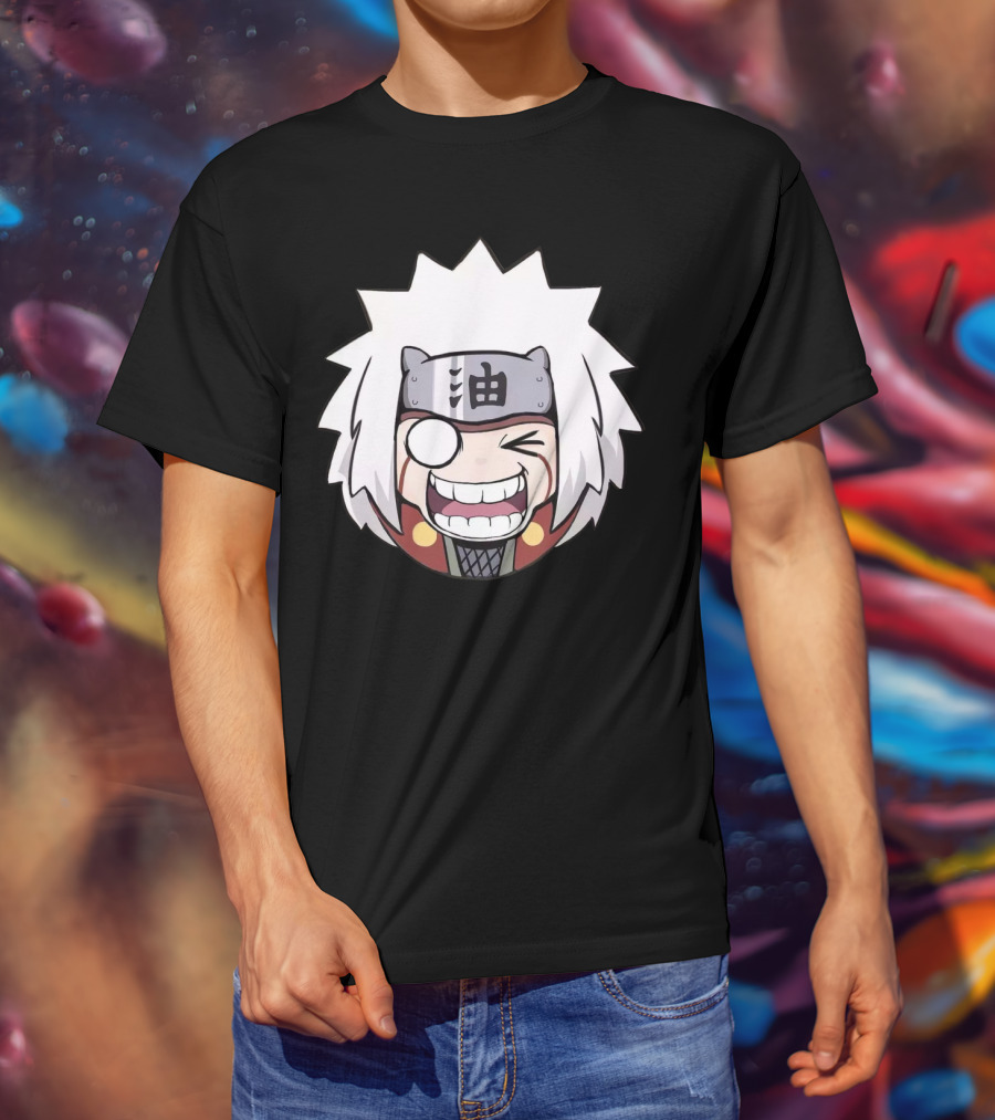 Jiraiya Chibi Cute Anime Character Face T-Shirt
