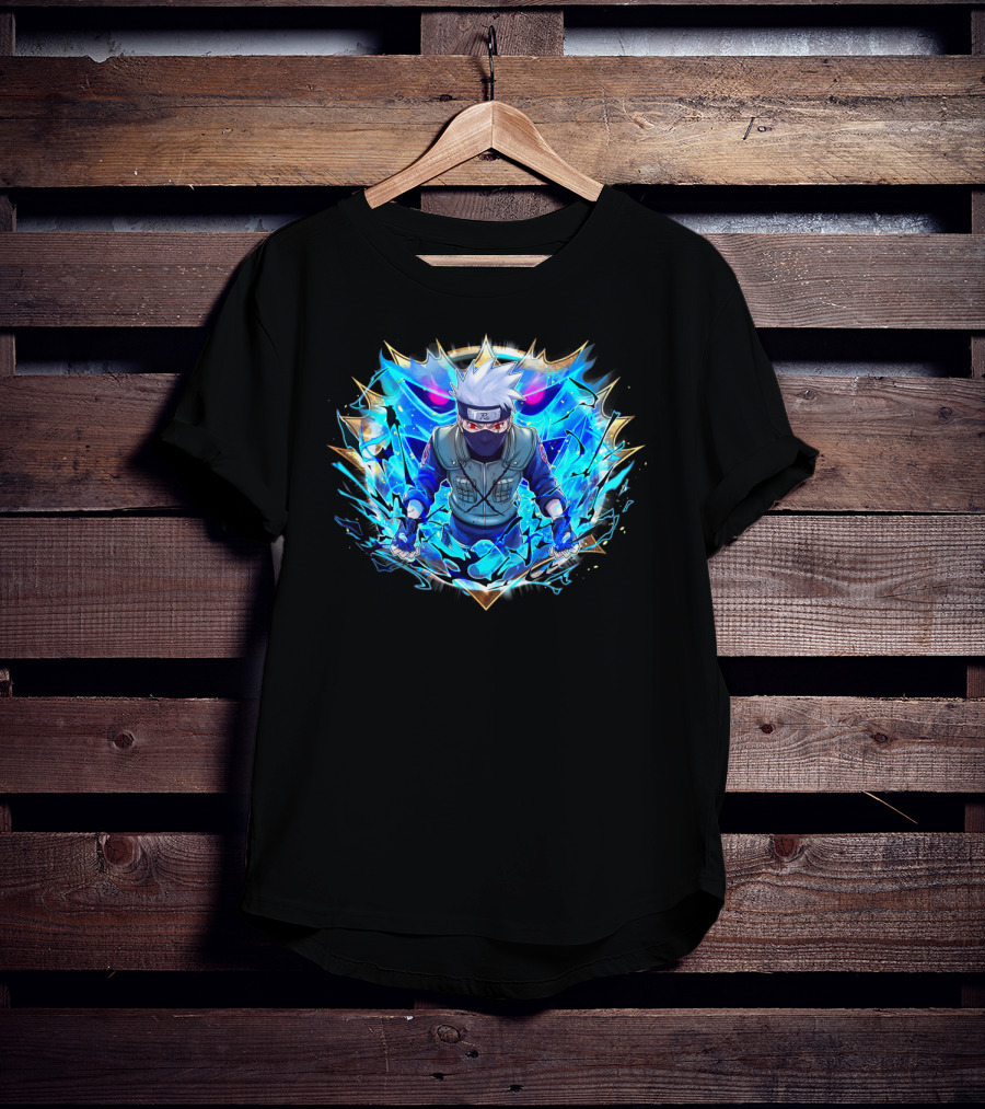 Kakashi Susanoo Blue Lightning Armor T-Shirt