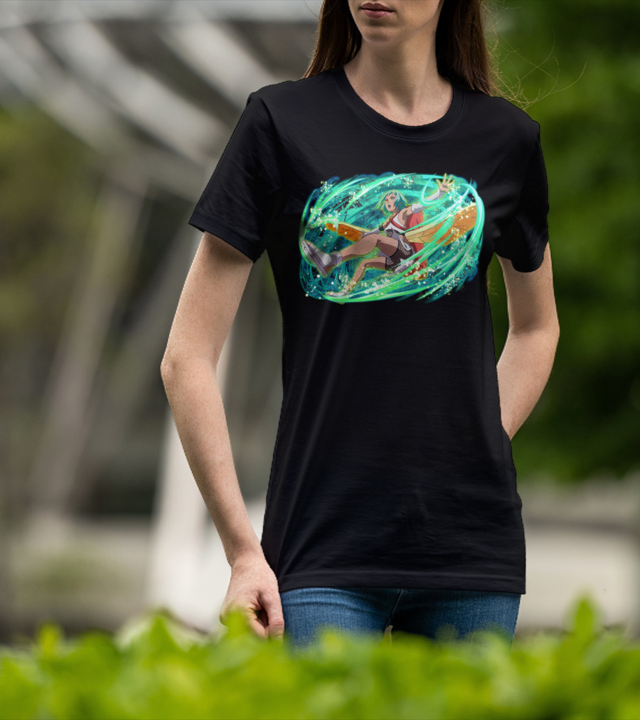 Fu Dynamically Captivating Anime Action Energy Burst T-Shirt