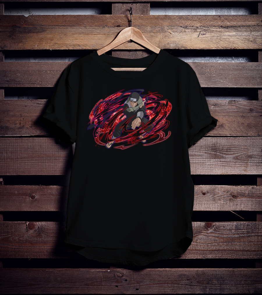 Hiruzen Sarutobi Dynamic Action Pose Anime Series T-Shirt