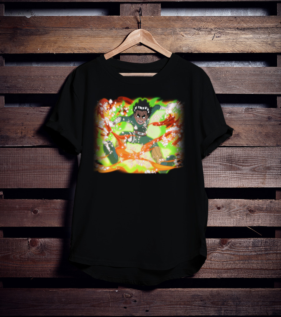 Rock Lee Eight Gates Anime Power Burst Transformation T-Shirt