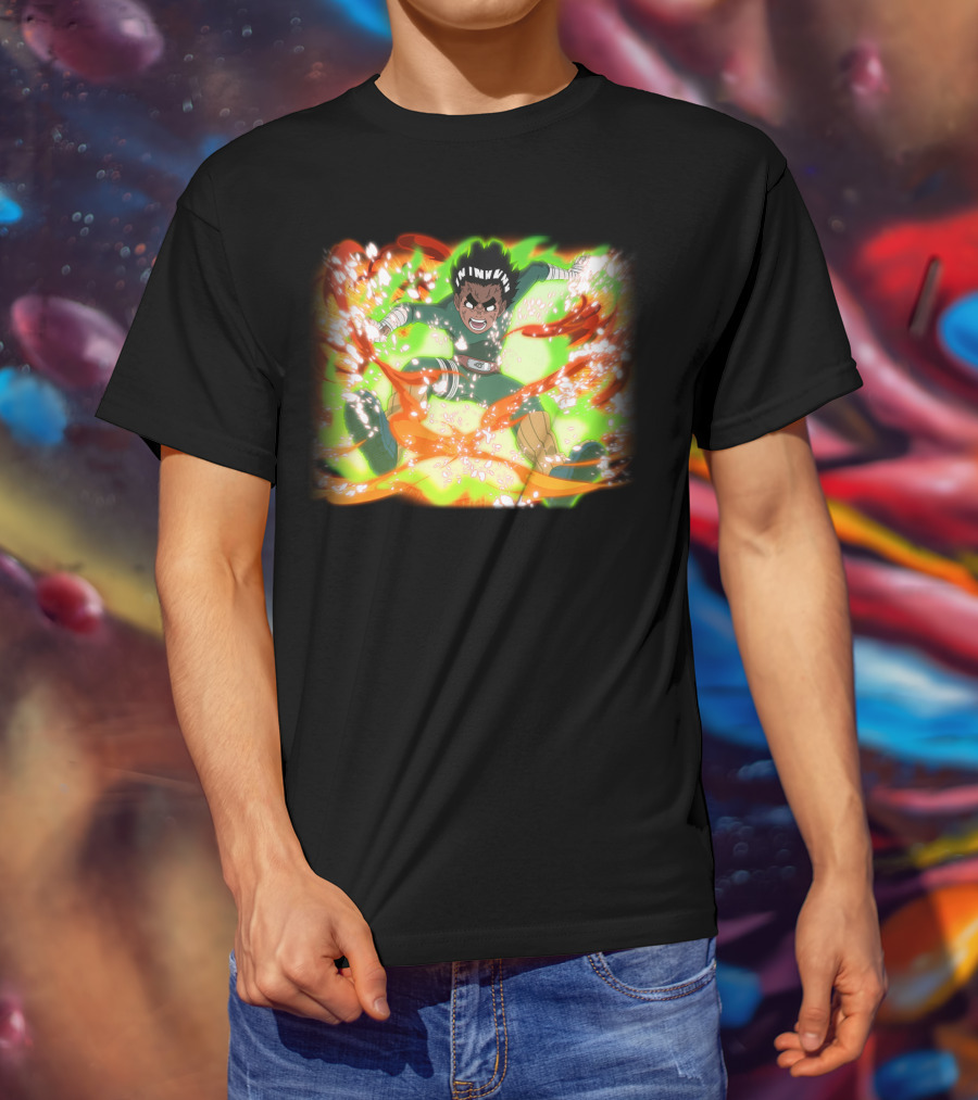 Rock Lee Eight Gates Anime Power Burst Transformation T-Shirt