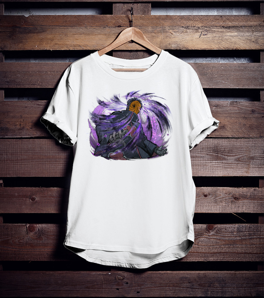 Obito Uchiha Purple Swirl Anime Character T-Shirt