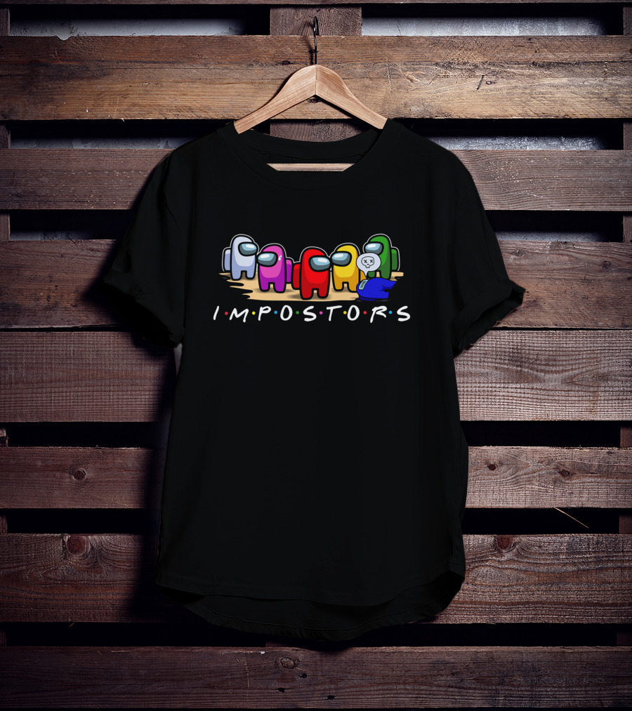 Impostors Among Us Friends Mashup Crew T-Shirt
