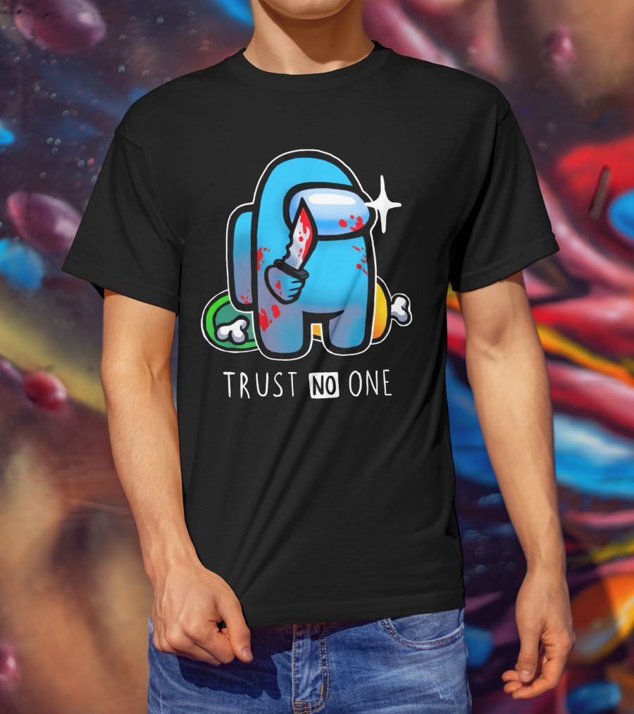 Trust No One Among Us Impostor With Knife T-Shirt