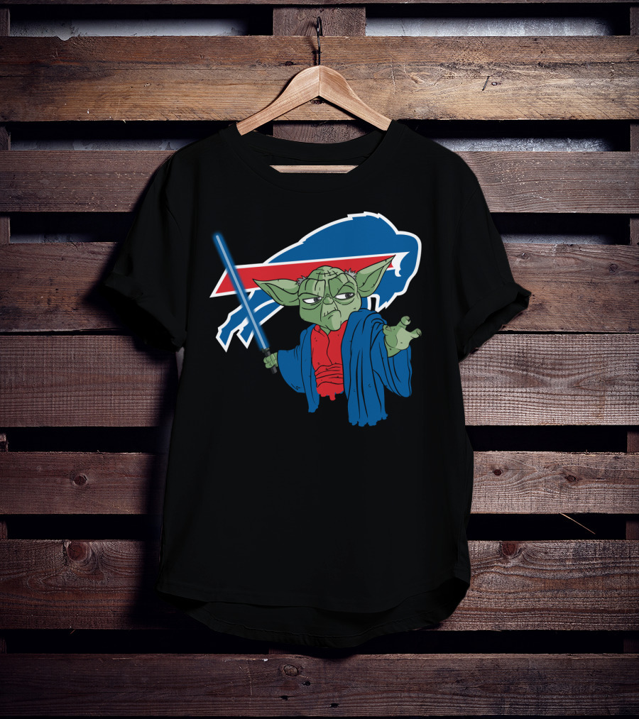 Buffalo Bills Yoda Jedi Fan Crossover T-Shirt