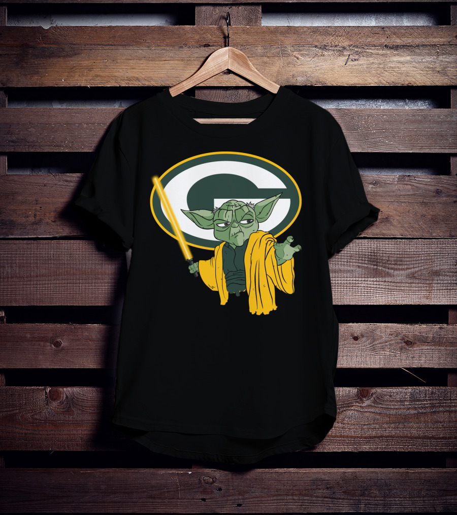 Packers Yoda Green Bay Football Star Wars Mashup T-Shirt