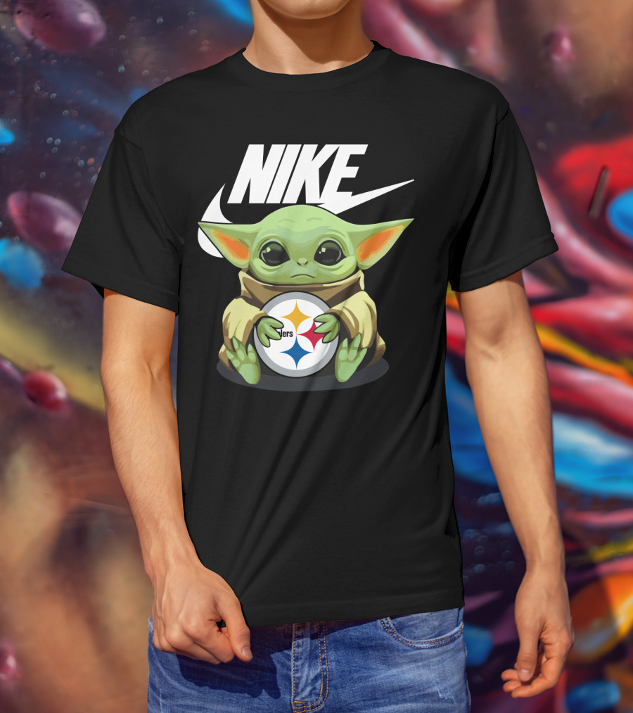 Nike Baby Yoda Steelers T-Shirt