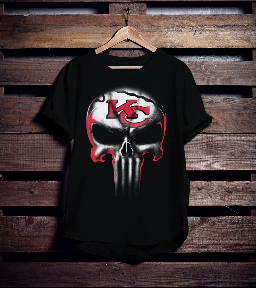 Kc Punisher Skull Chiefs T-Shirt