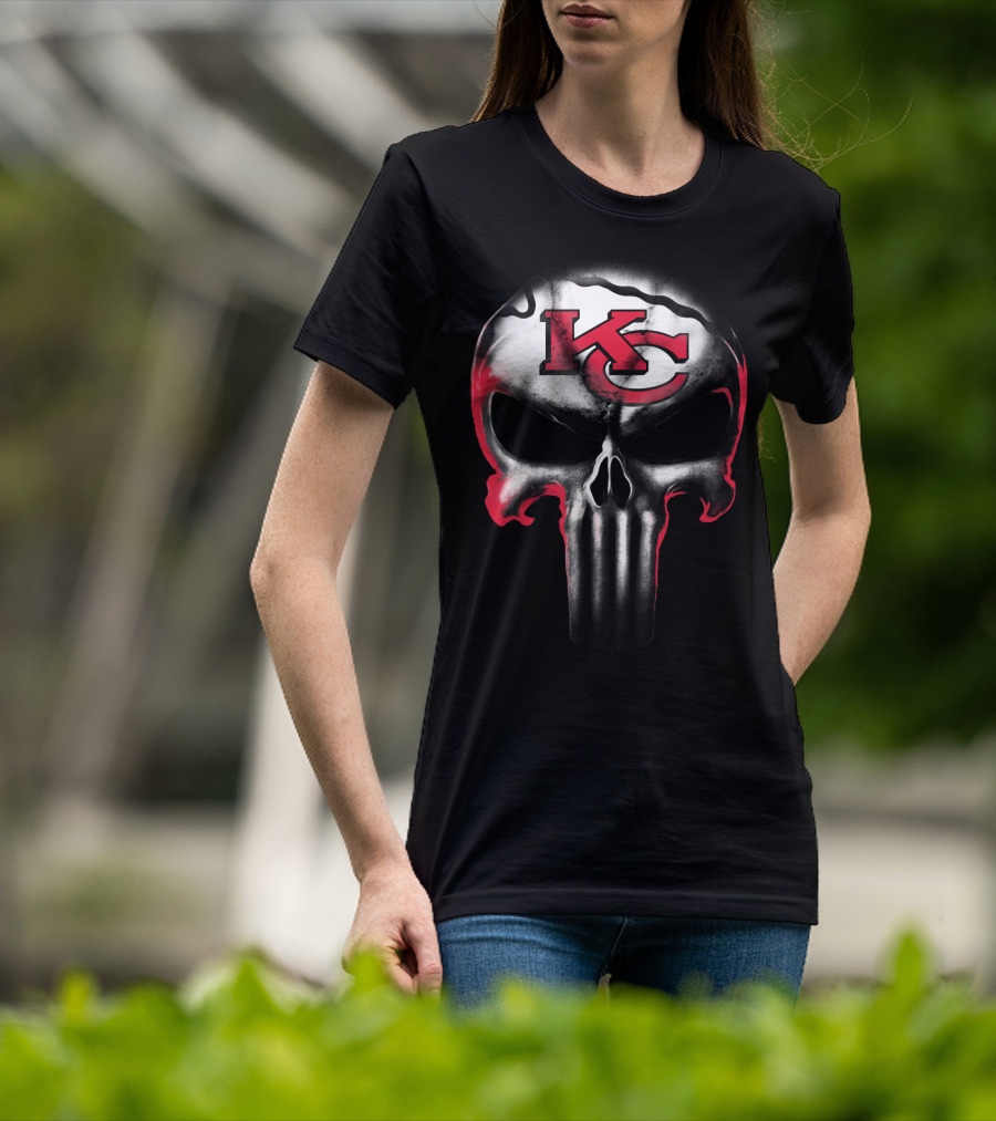 Kc Punisher Skull Chiefs T-Shirt