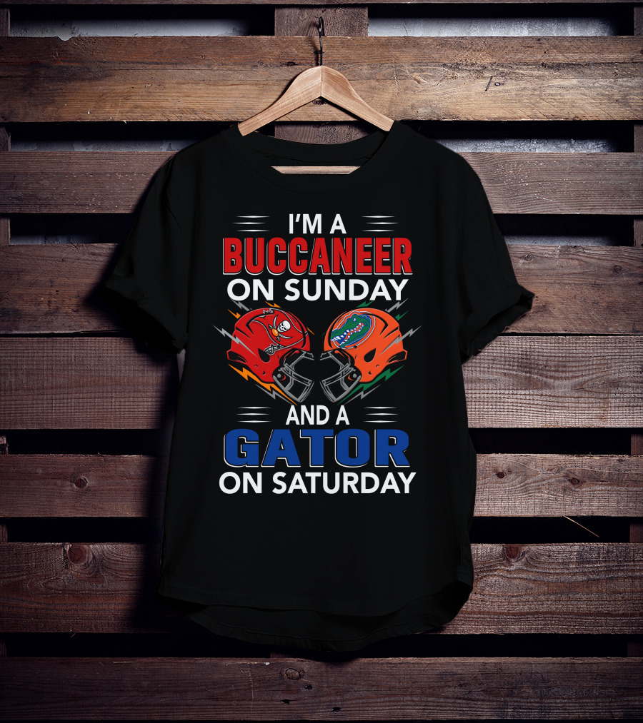 I'm A Buccaneer On Sunday And A Gator On Saturday T-Shirt