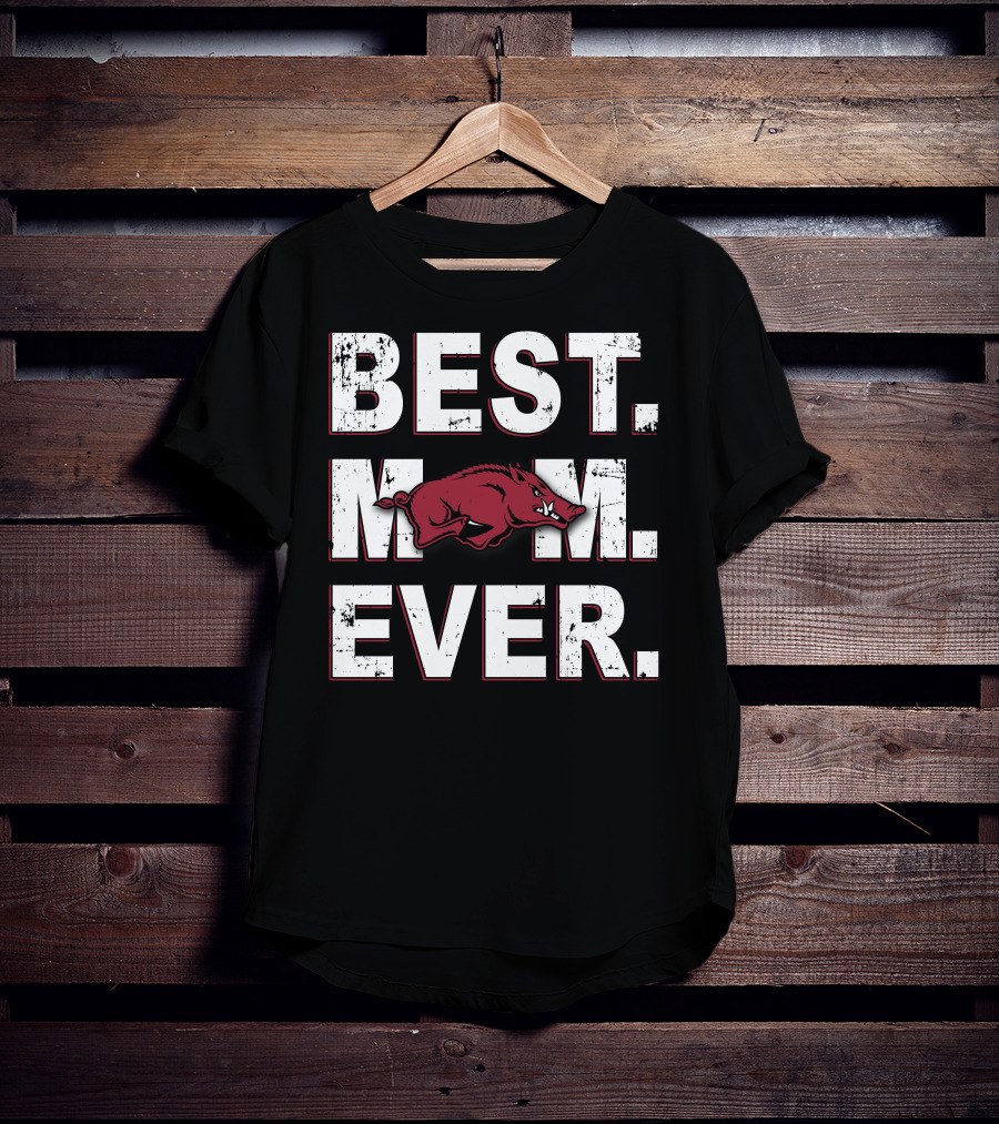 Best Mom Ever Arkansas Razorbacks Hog T-Shirt