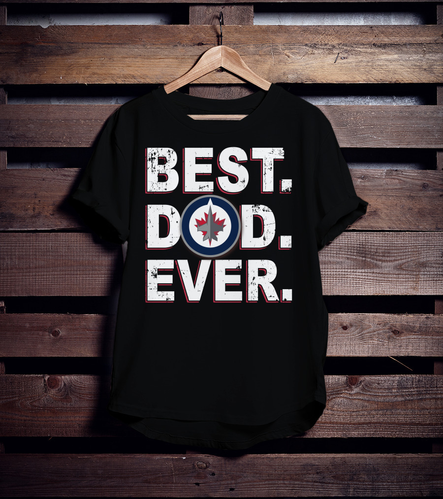 Best Dad Ever Winnipeg Jets T-Shirt