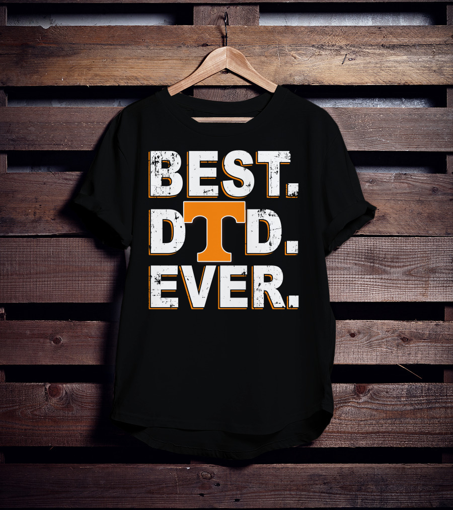 Best Dad Ever Tennessee Volunteers Fan Football T-Shirt