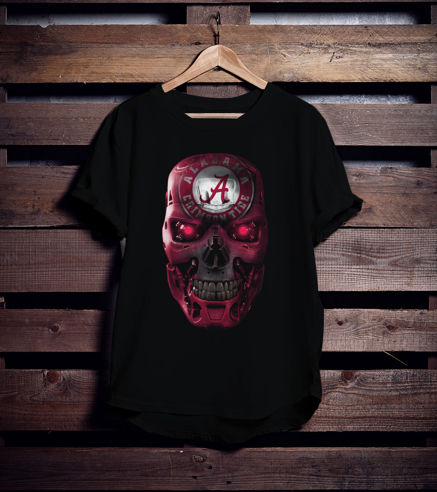 Alabama Crimson Tide Skull T-Shirt